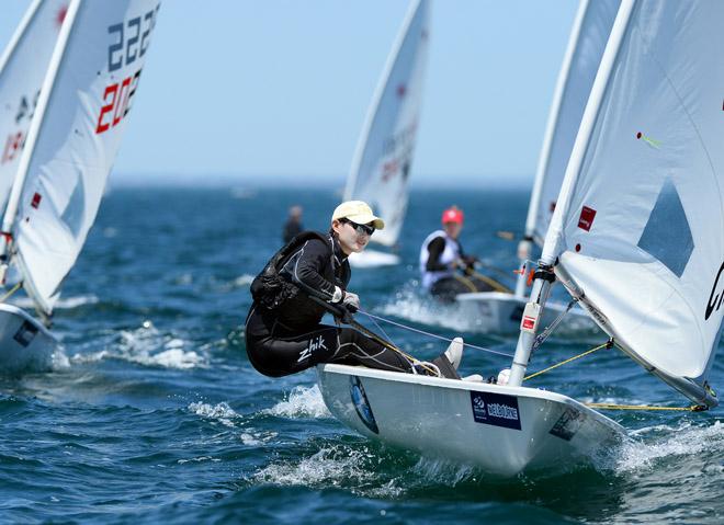 Radial Womens / Dongshuang ZHANG (CHN) - 2013 ISAF Sailing World Cup - Melbourne © Jeff Crow/ Sport the Library http://www.sportlibrary.com.au